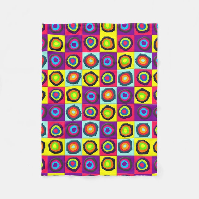 Cobertor De Velo padrão dos círculos (Frente)