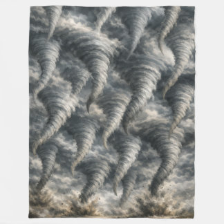 Cobertor De Velo Padrão Dramático de Tempestade de Tornado