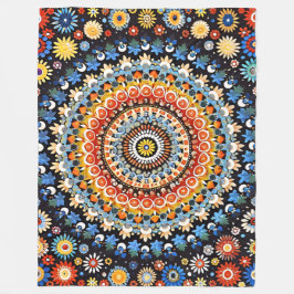 Cobertor De Velo Padrão Elegante de Vibrant Millefiori