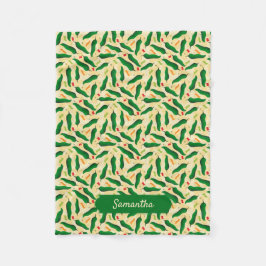 Cobertor De Velo Padrão Fiesta Fun Green Chile