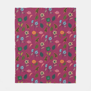 Cobertor De Velo Padrão Floral