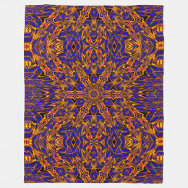 Cobertor De Velo Padrão Floral Bohemian Electric Forget-Me-Nots 1