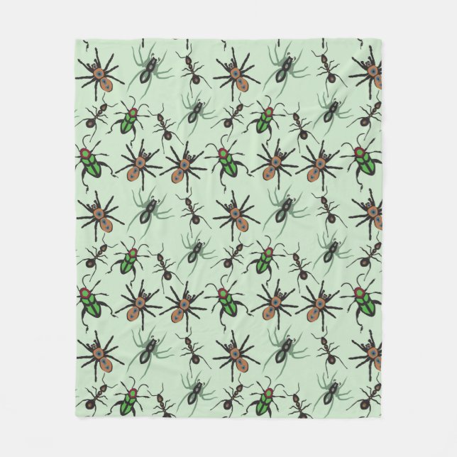 Cobertor De Velo Padrão Floral bonito (Frente)