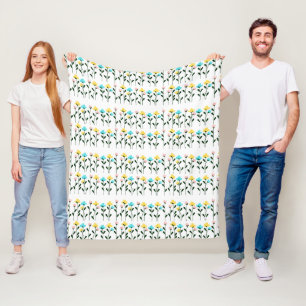 Cobertor De Velo Padrão Floral Chic Monograma