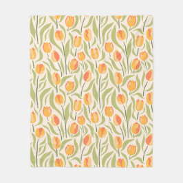 Cobertor De Velo Padrão floral com tulipas