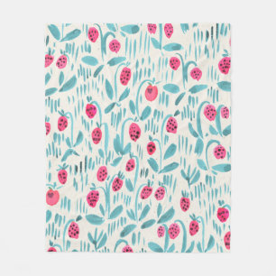 Cobertor De Velo Padrão floral de cor aquosa sem costura na textur