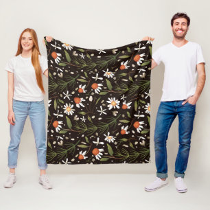 Cobertor De Velo Padrão Floral de Superfície Moda Primavera