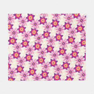 Cobertor De Velo Padrão floral decorativo rosa roxo Astra moderno