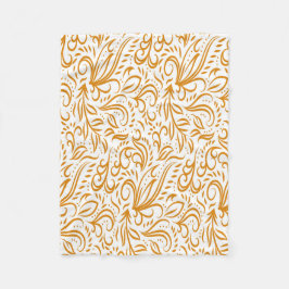 Cobertor De Velo Padrão Floral Elegante