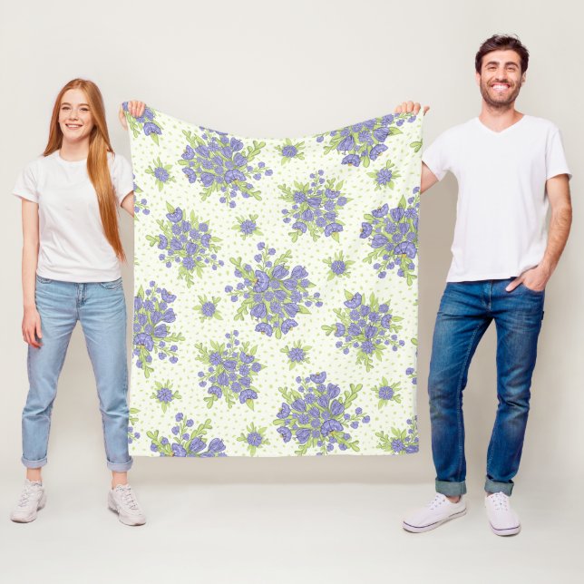 Cobertor De Velo Padrão Floral Elegante (In Situ)