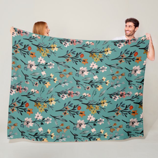 Cobertor De Velo Padrão floral moderno elegante, decoração caseira  (In Situ)