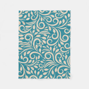 Cobertor De Velo Padrão floral sem costura