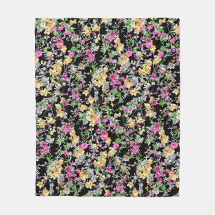 Cobertor De Velo padrão floral uniforme de aquarela