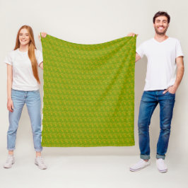 Cobertor De Velo Padrão Floral Verde Chartreuse Elegante