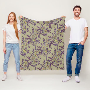 Cobertor De Velo Padrão Floral Vibrante com Margaridas Amarelas