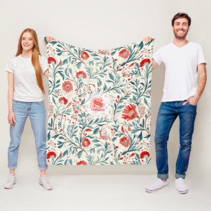 Cobertor De Velo Padrão Floral Vintage Red Daisy - Botânico