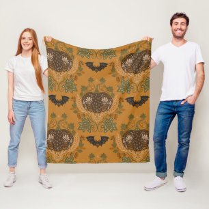 Cobertor De Velo Padrão Folclórico de Abóbora de Vinha