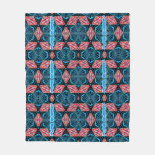 Cobertor De Velo Padrão futurista fractal de energia pura