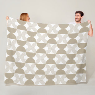 Cobertor De Velo Padrão Geométrico Abstrato Boho Minimalista Arco