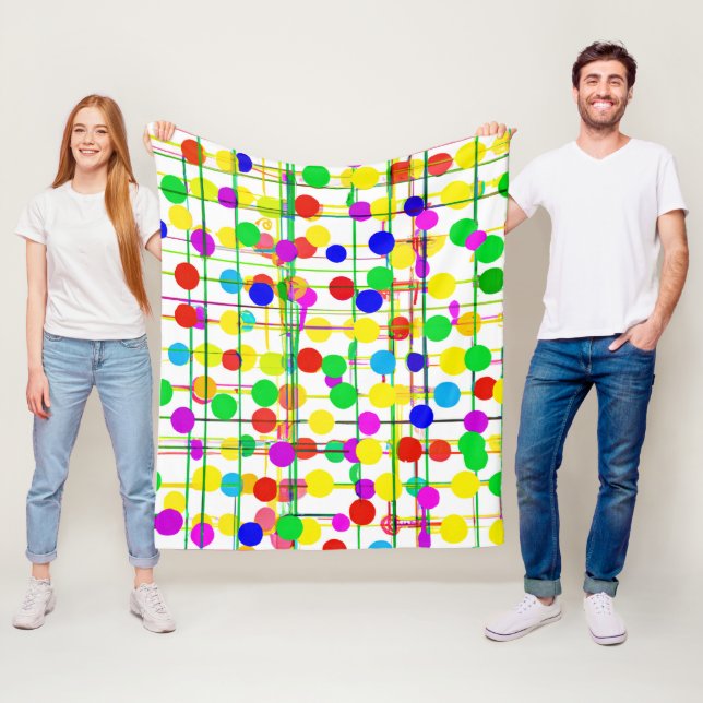 Cobertor De Velo Padrão Geométrico Aleatório (In Situ)