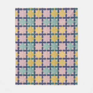 Cobertor De Velo Padrão Geométrico Com Cores Vivas
