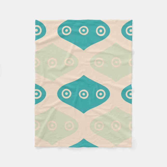 Cobertor De Velo Padrão Geométrico da Vintage (Frente)
