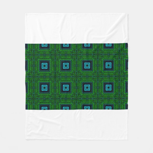 Cobertor De Velo padrão geométrico de abstrato com kaleidoscope  (Frente)