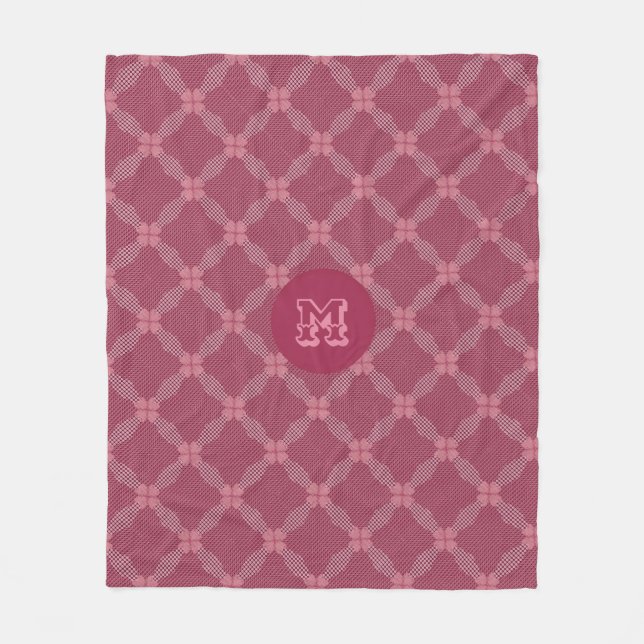 Cobertor De Velo Padrão Geométrico de Círculo Pontilhado Rústico (Frente)