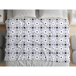 Cobertor De Velo Padrão geométrico decorativo em fundo branco
