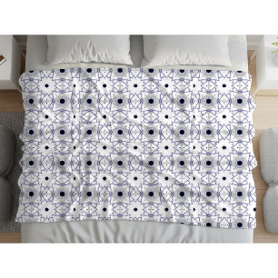 Cobertor De Velo Padrão geométrico decorativo em fundo branco