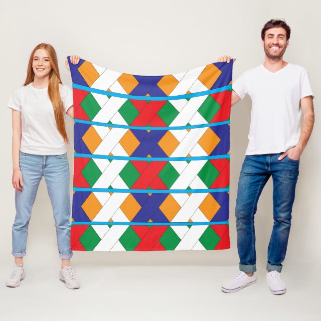 Cobertor De Velo Padrão Geométrico Decorativo Moderno (In Situ)