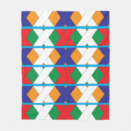 Cobertor De Velo Padrão Geométrico Decorativo Moderno