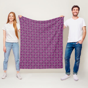 Cobertor De Velo Padrão Geométrico Floral Elegante Boho Chic