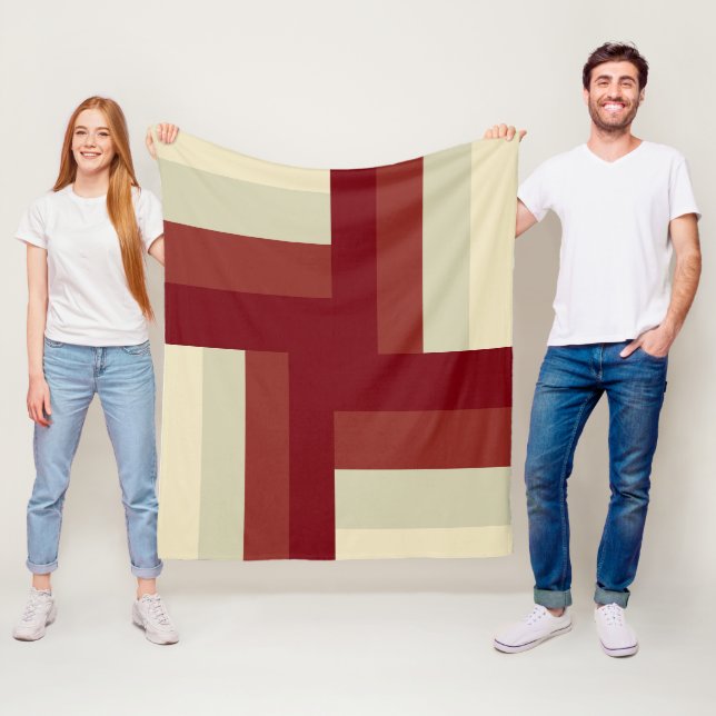 Cobertor De Velo Padrão Geométrico Moderno (In Situ)