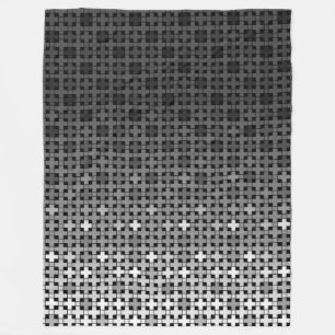 Cobertor De Velo Padrão geométrico preto e branco