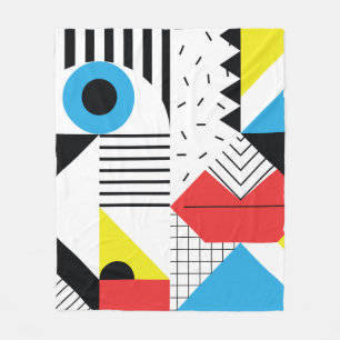 Cobertor De Velo Padrão geométrico sem costura com formas de abst