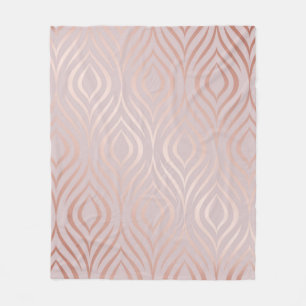 Cobertor De Velo padrão geométrico sem costura rosa gold