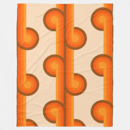 Cobertor De Velo Padrão geométrico sólido retrô 1