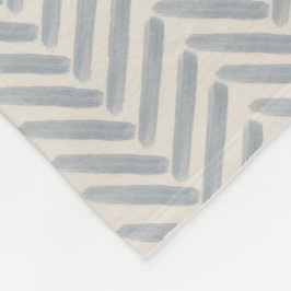 Cobertor De Velo Padrão Herringbone Costeiro Pintado em Azul Névoa