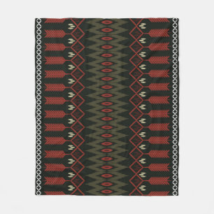 Cobertor De Velo Padrão Ikat: Ornamento Étnico Geométrico