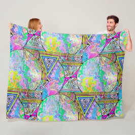 Cobertor De Velo Padrão Ininterrupto Pintado Digitalmente E Mão 56