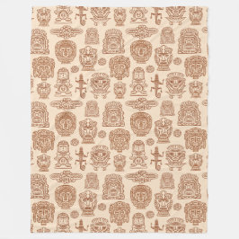 Cobertor De Velo Padrão inspirado no Aztec