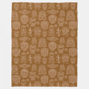 Cobertor De Velo Padrão inspirado no Aztec