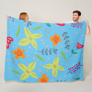 Cobertor De Velo Padrão Invisível Floral Com Folhas