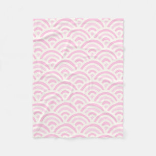 Cobertor De Velo Padrão Japonês Kawaii Pastel Seigaiha