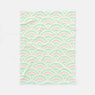 Cobertor De Velo Padrão Japonês Kawaii Pastel Seigaiha