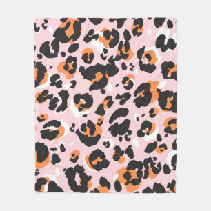 Cobertor De Velo Padrão leopardo sem problemas. Textura clássica