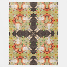 Cobertor De Velo Padrão Líquido de Mandala Quilt de Tesla Psicodéli