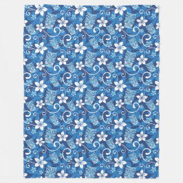 COBERTOR DE VELO PADRÃO LUAU TIKI (AZUL BRILHO)