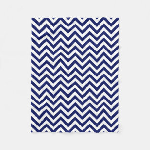 Cobertor De Velo Padrão marinho Azul e Branco Grande Chevron ZigZa